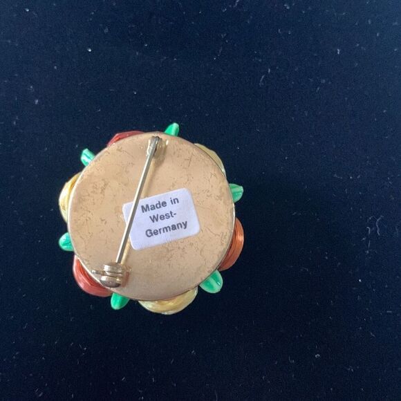 Vintage Signed West-Germany 50’s Floral Brooch Earrings Set - Picture 7 of 15